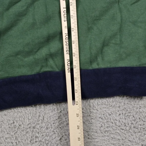 Lacoste Sport Hoodie Mens Medium Green White Navy Full Zip Sweatshirt Jacket - Picture 8 of 10